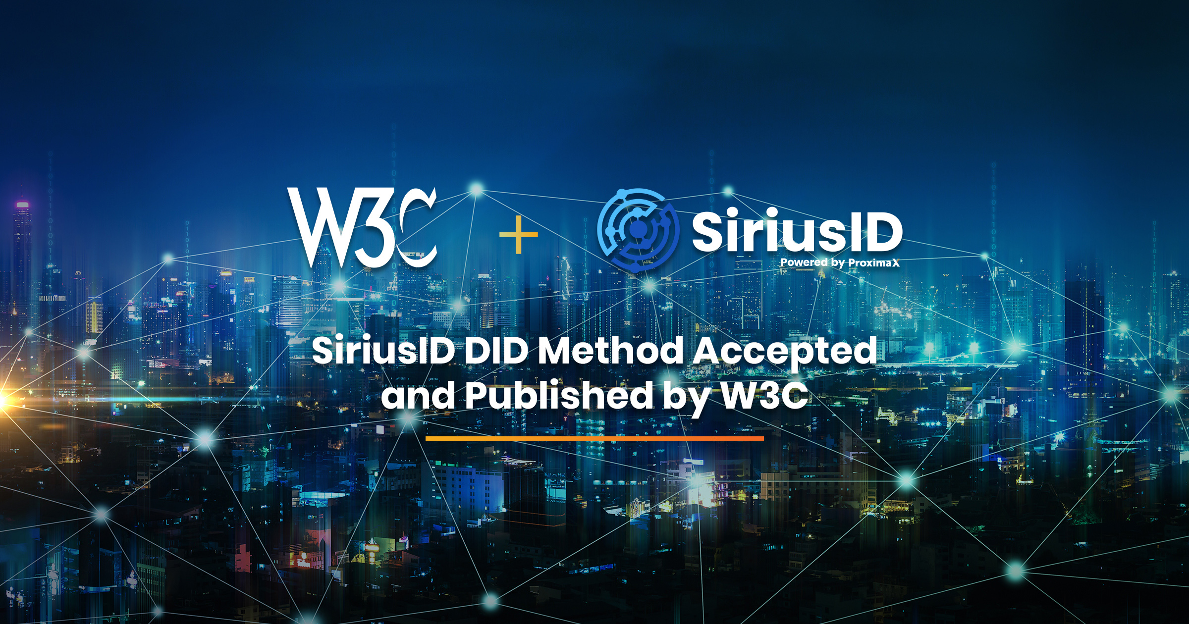 SiriusID Decentralized Identifier Method Accepted and Published by W3C