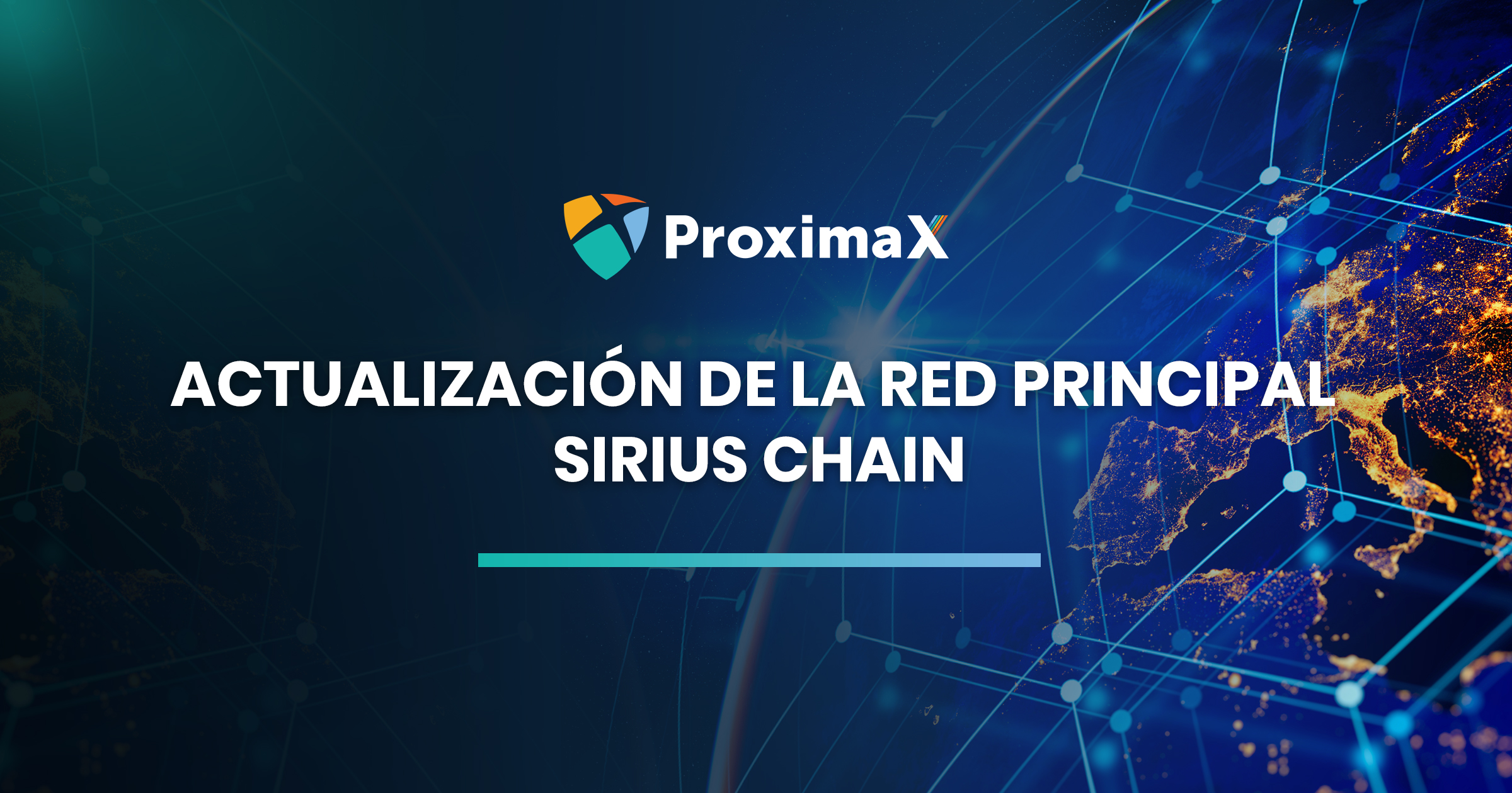 Actualización de la red principal Sirius Chain