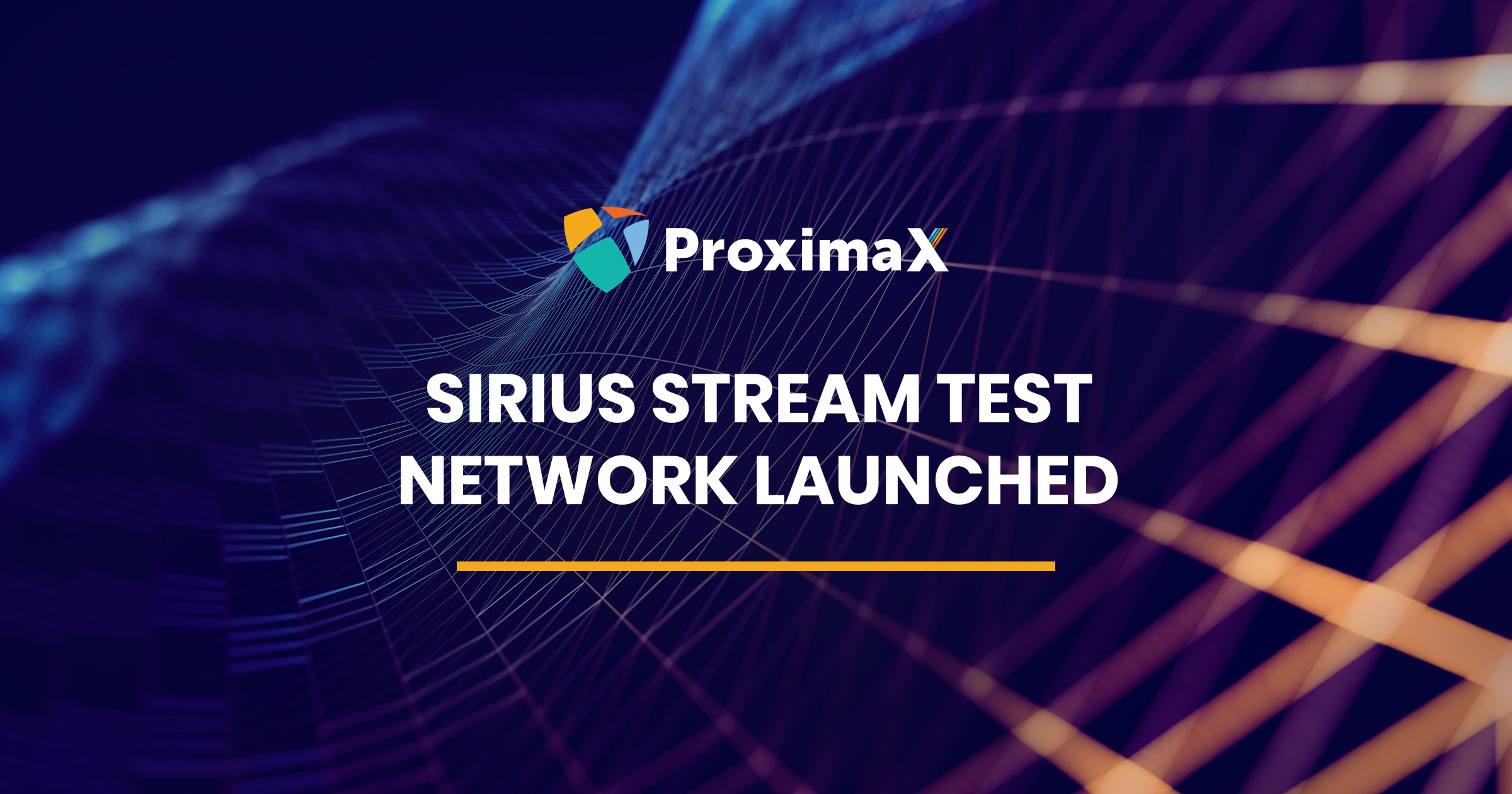 Sirius Stream Test Network Launched